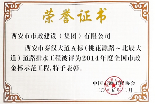 秦汉大道A标，，，，，，，，天下不朽情缘金杯树模工程
