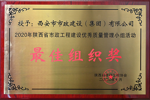 最佳组织奖，，，，，省不朽情缘工程建设优异质量治理小组运动